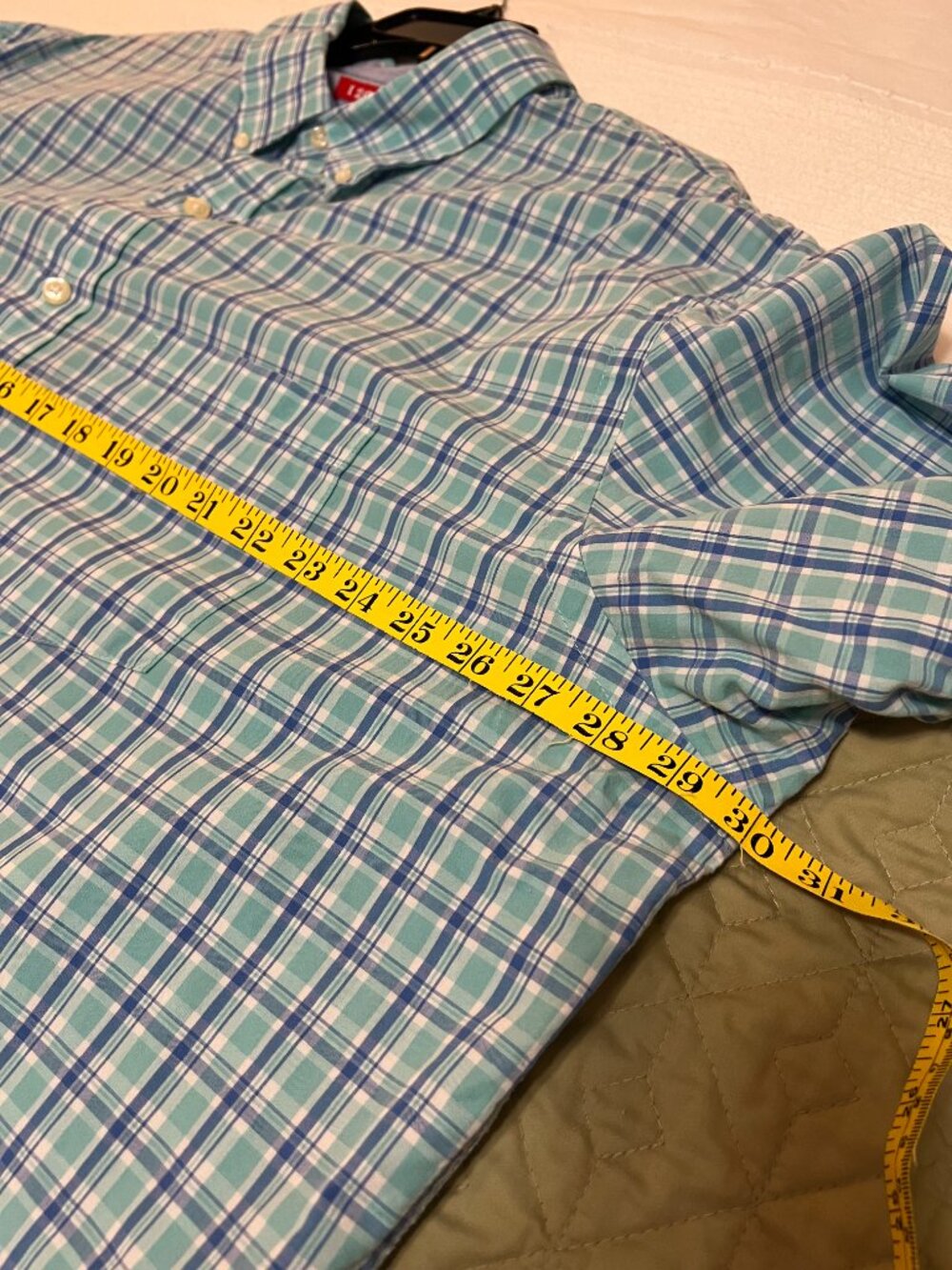 Men's IZOD Big & Tall 2XLT Long Sleeve Multi Plaid Shirt - Picture 9 of 13